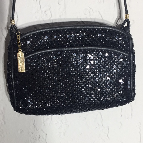 Whiting And Davis Small Bag With Leather Trim - Picture 1 of 11